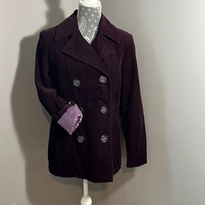 Double breasted corduroy jacket